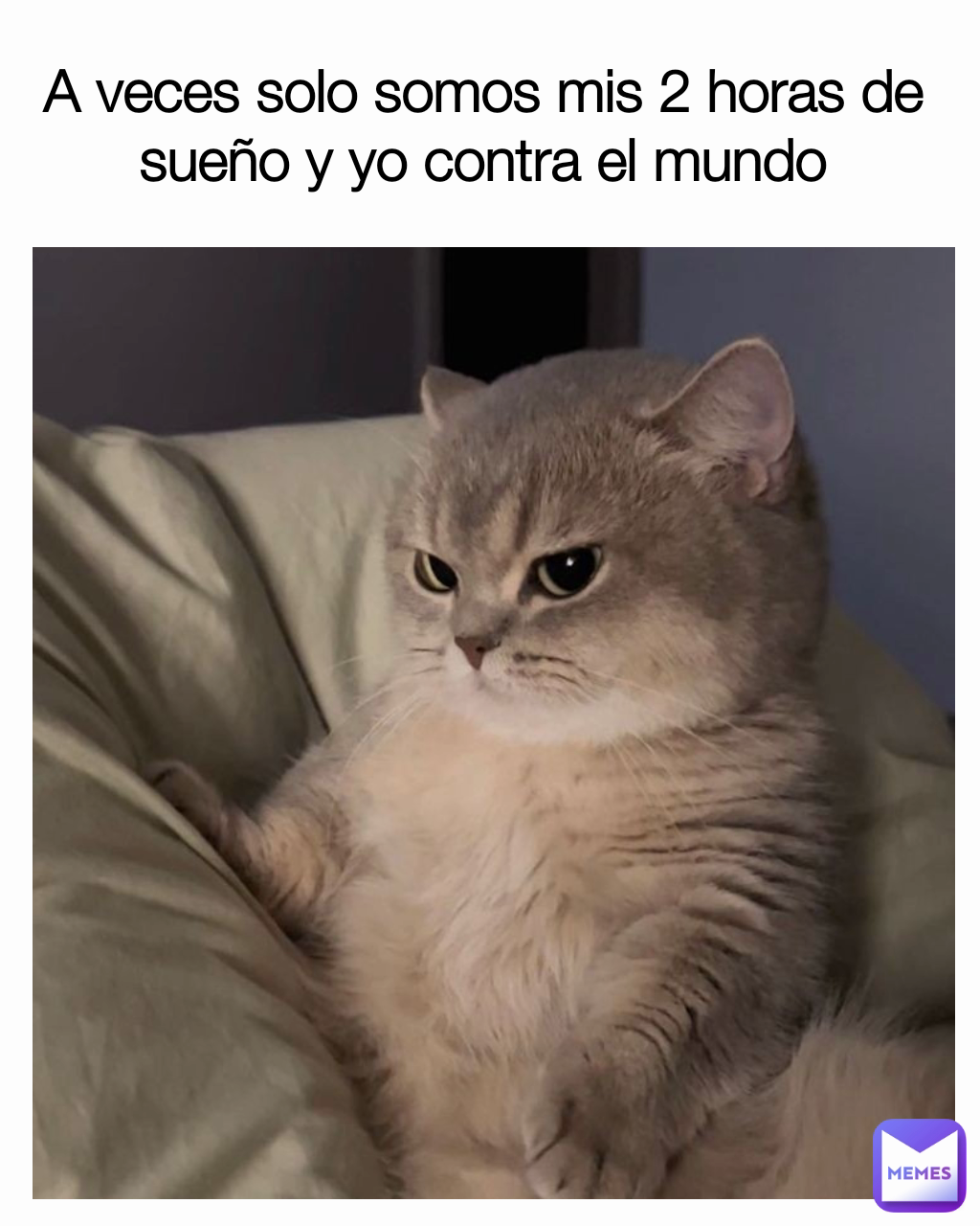 A veces solo somos mis 2 horas de sueño y yo contra el mundo