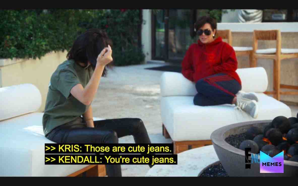 those are my jeans? no YOURE cute jeans. those are mine?!