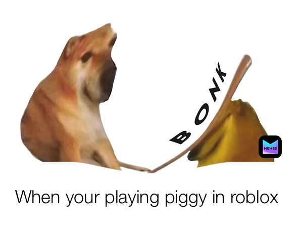 piggy on roblox  Piggy, Roblox funny, Roblox memes