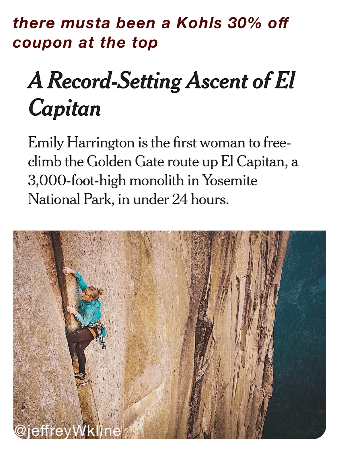 there musta been a Kohls 30% off coupon at the top 