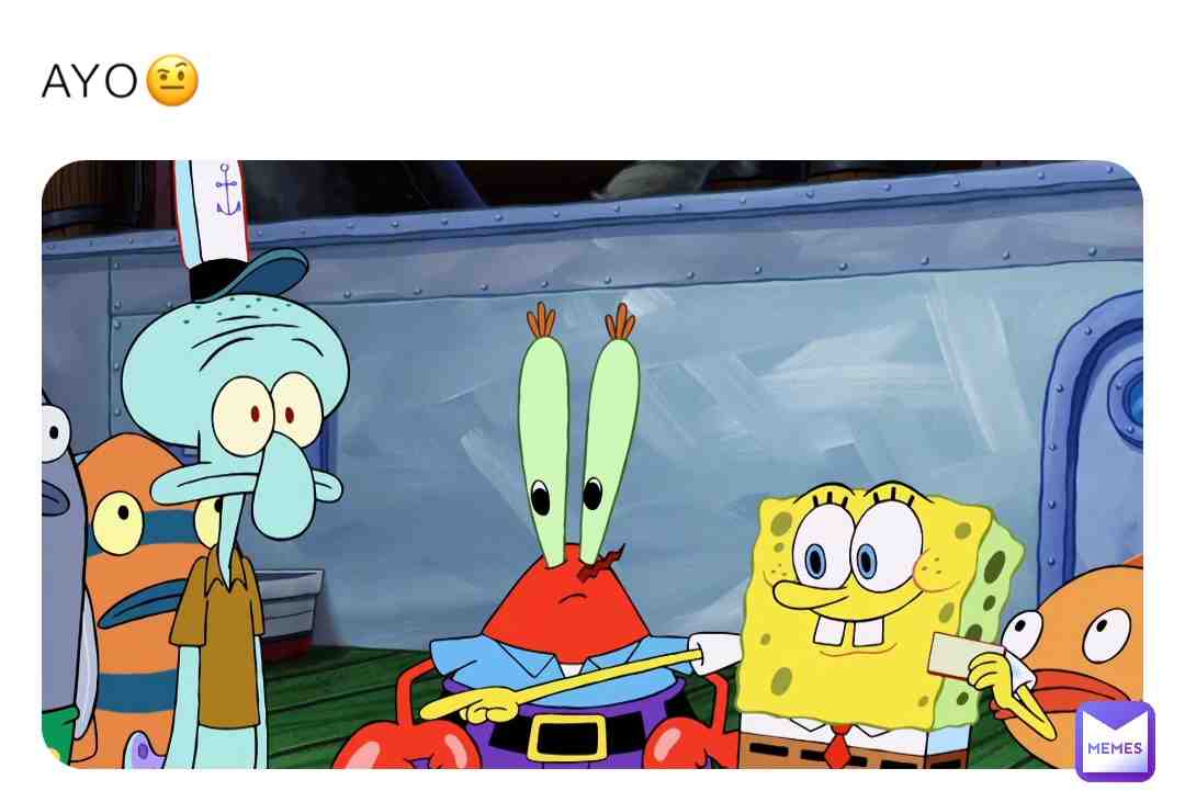 What’s SpongeBob pointing at 🤨