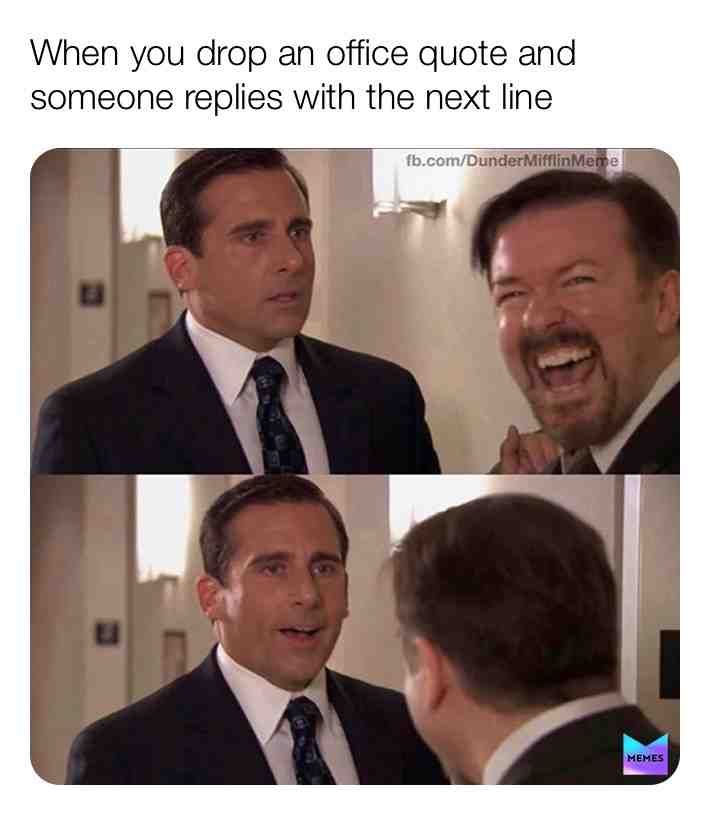 I use office quotes way too much😂 #dundermifflinmemer