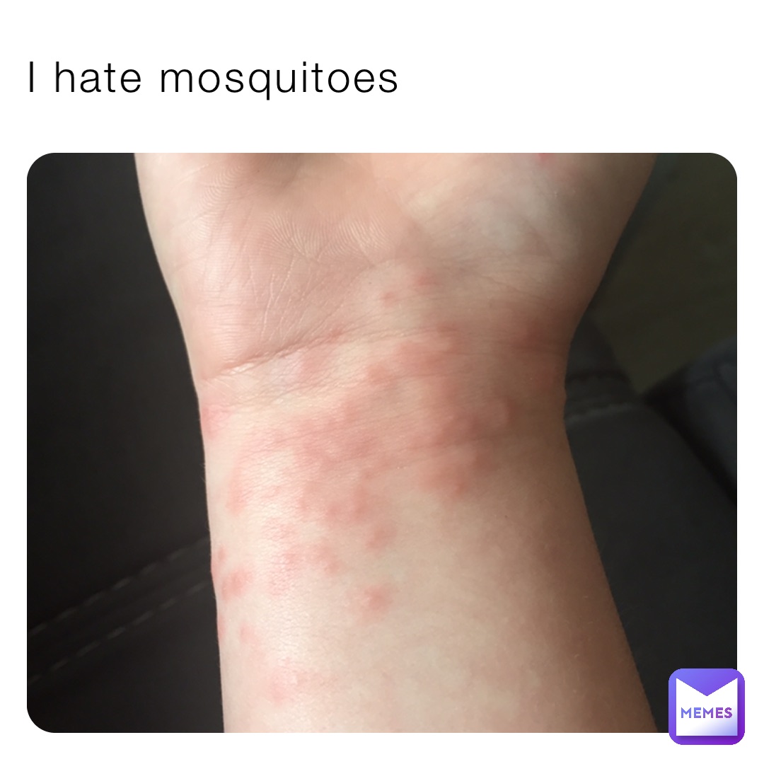 I hate mosquitoes