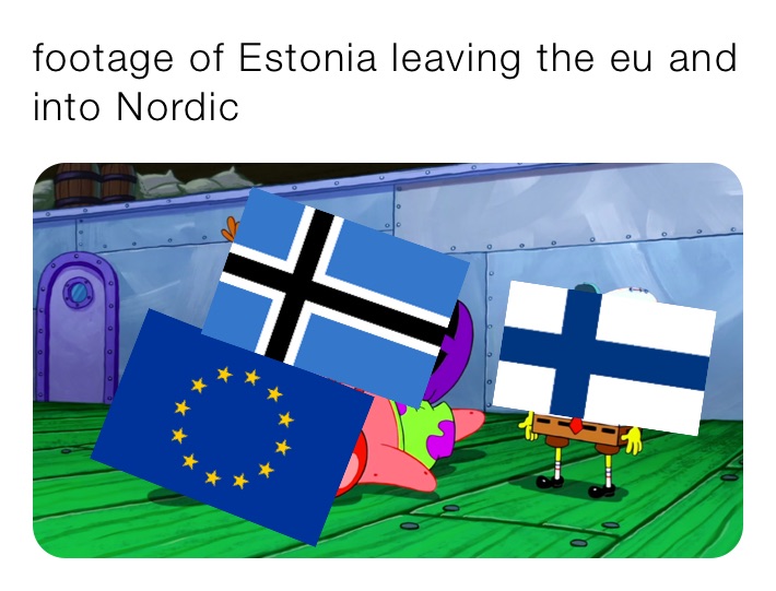 footage of Estonia leaving the eu and into Nordic 