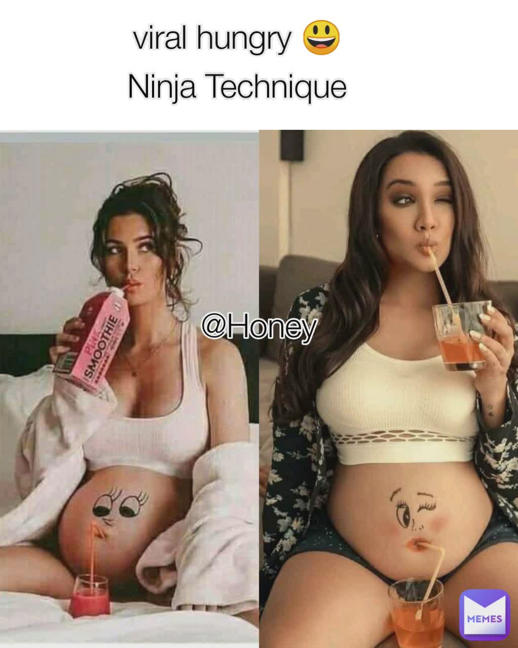 Ninja Technique viral hungry 😃 @Honey