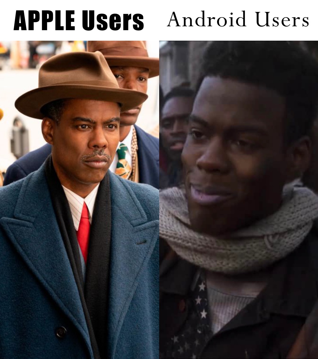 APPLE Users Android Users