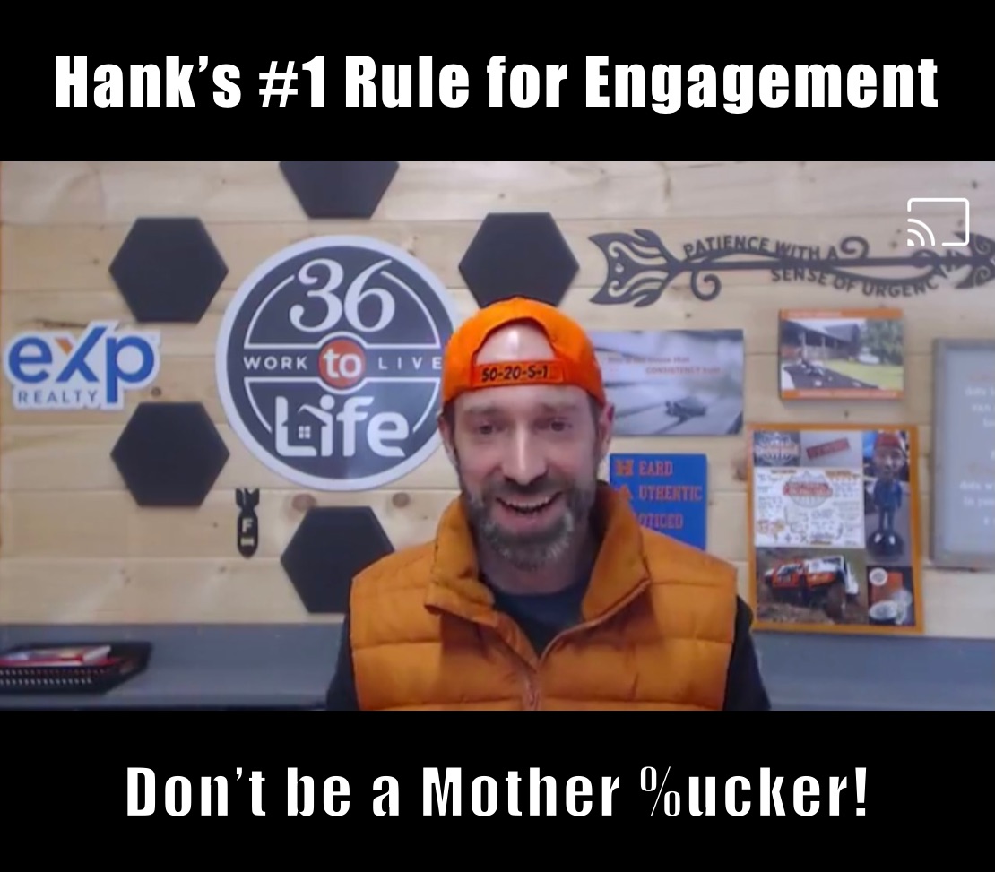 Hanks 1 Rule For Engagement Dont Be A Mother Ucker