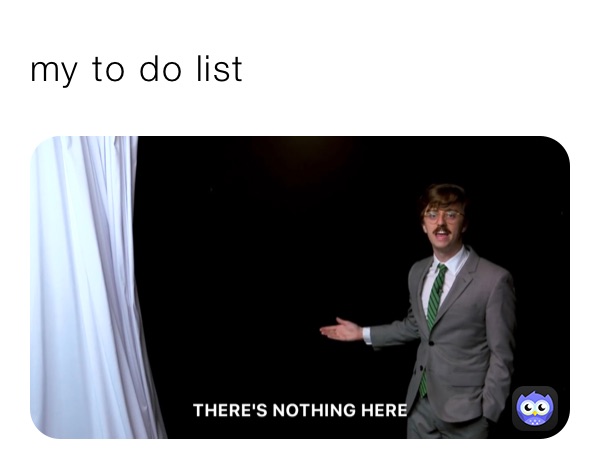 my to do list 