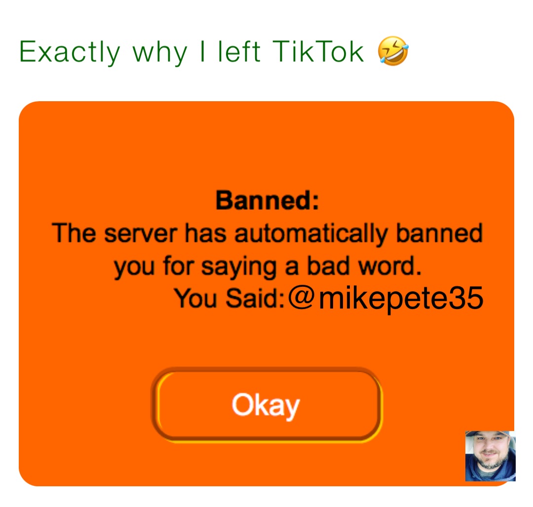 Exactly why I left TikTok 🤣