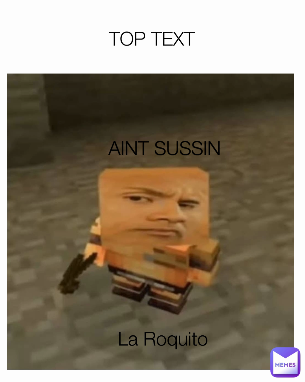 AINT SUSSIN La Roquito TOP TEXT