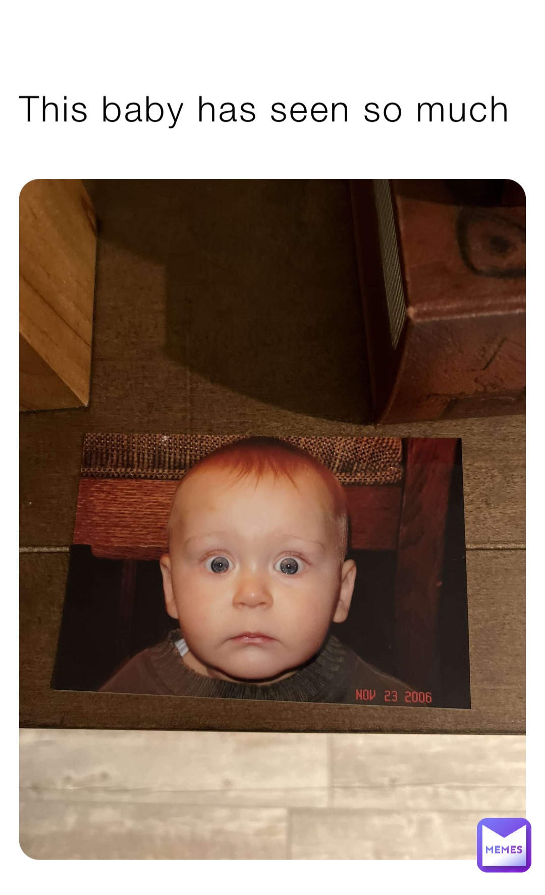 This baby has seen so much