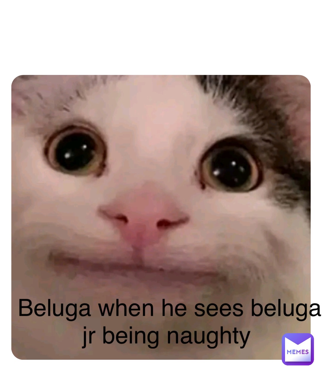 Double tap to edit Beluga when he sees beluga jr being naughty