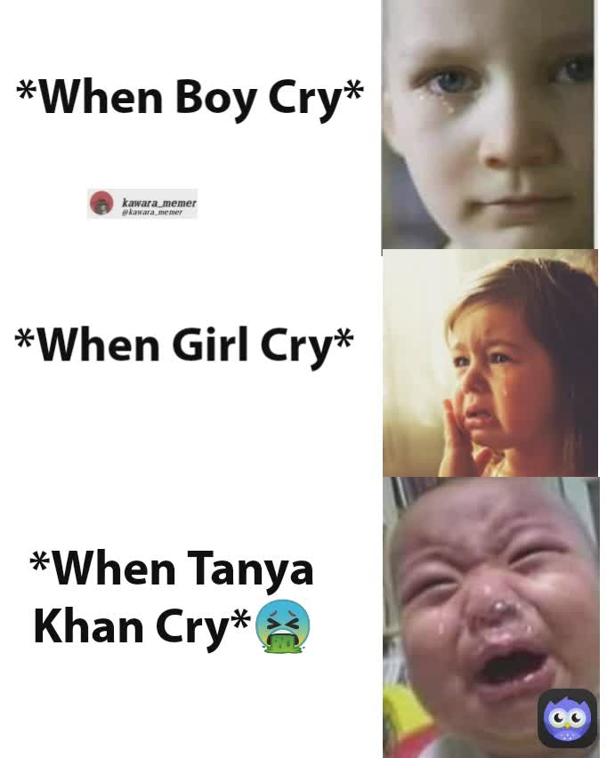 *When Tanya Khan Cry*🤮 *When Boy Cry* *When Girl Cry*