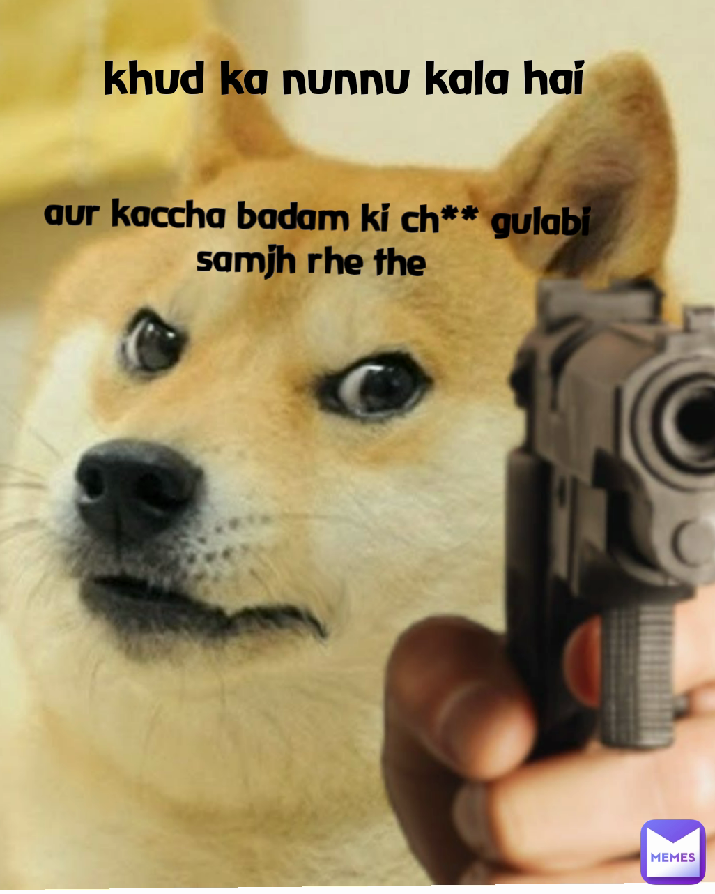 aur kaccha badam ki ch** gulabi samjh rhe the  khud ka nunnu kala hai  Type Text