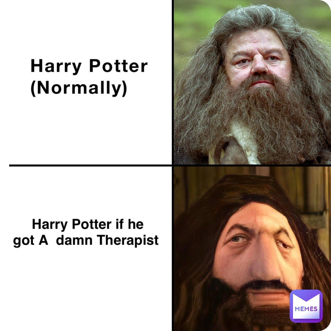 Harry Potter 
(Normally) Harry Potter if he 
got A  damn Therapist