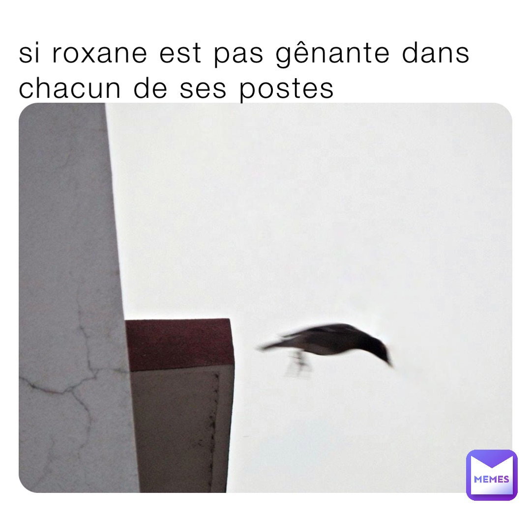 si roxane est pas gênante dans chacun de ses postes