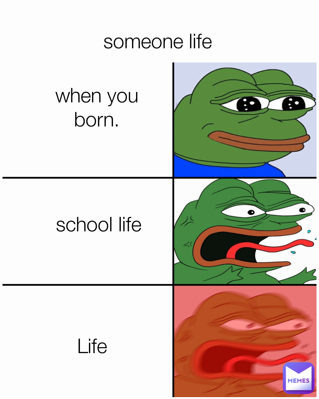 when you born. someone life school life Life 