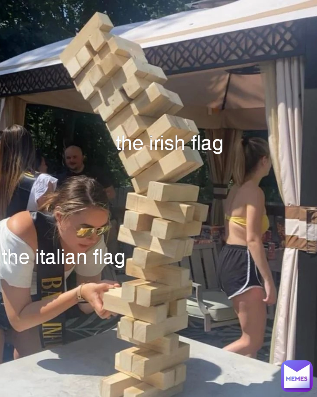 the italian flag the irish flag