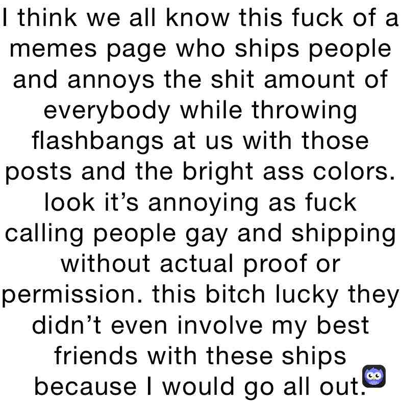 Out* sorry I was typing too fast