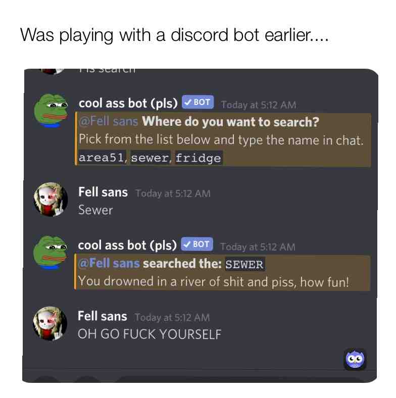Fuck this bot.