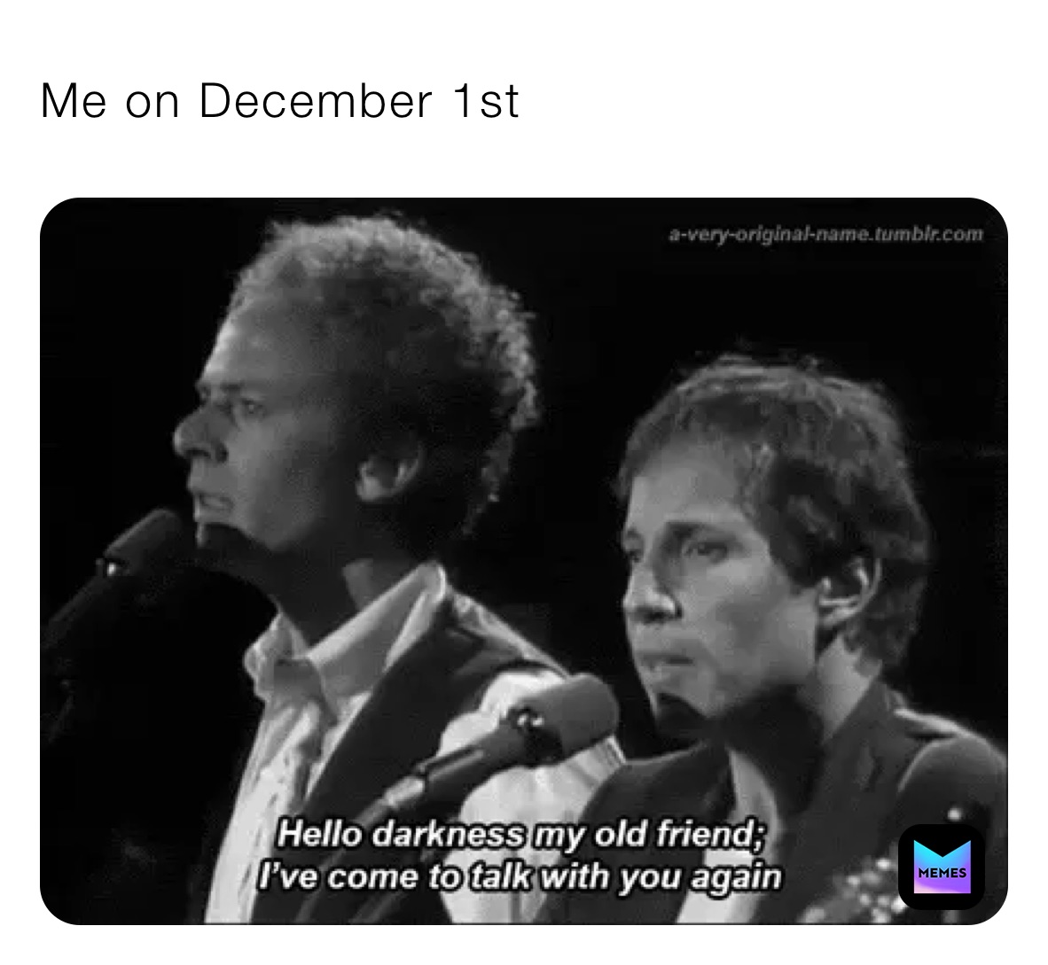 Me on December 1st
