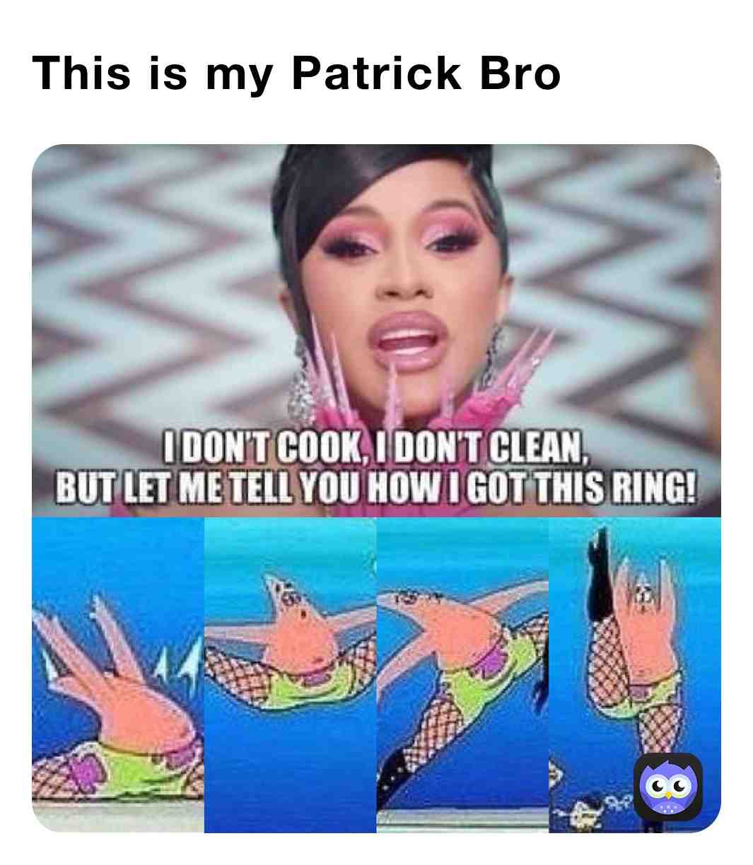 Follow @meme_fun_papa on Instagram for more funny memes! #spongebob #patrickstar