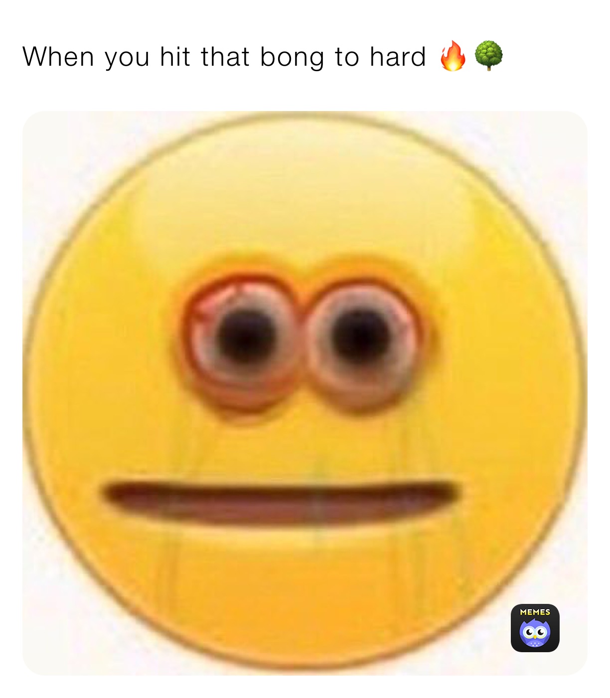 When you hit that bong to hard 🔥￼🌳