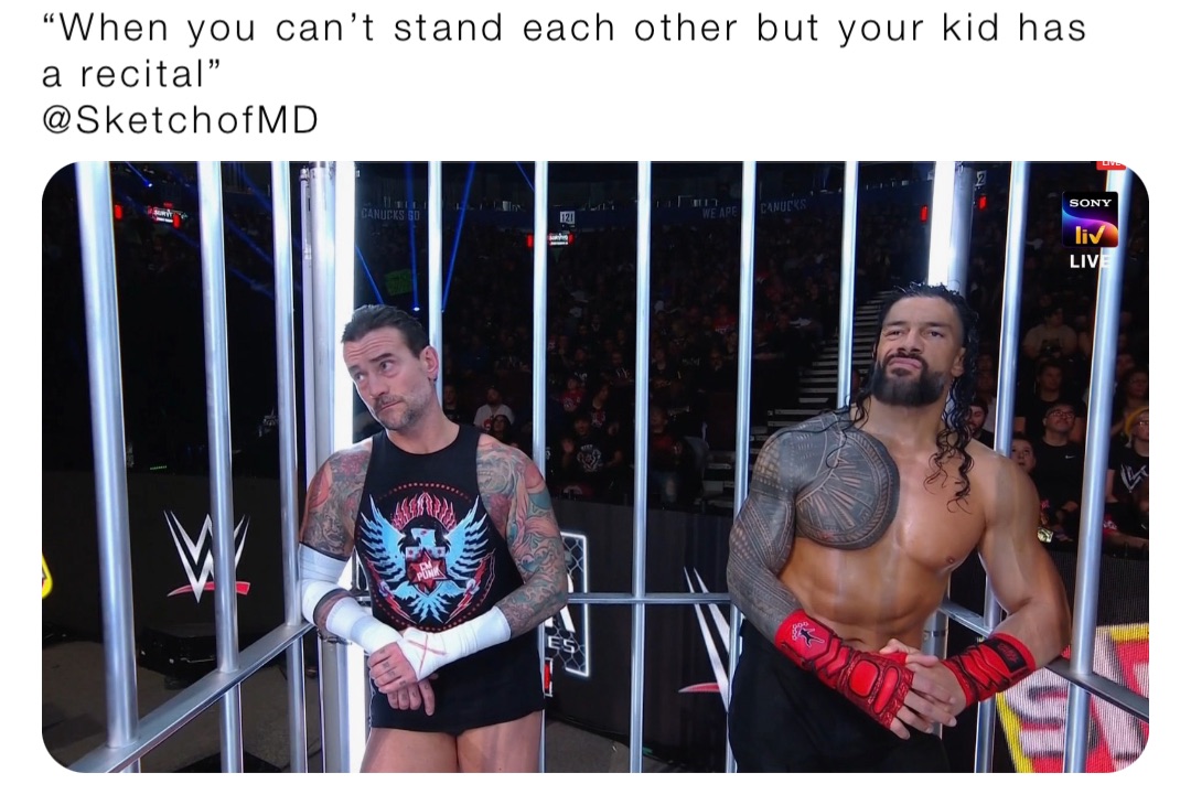 “When you can’t stand each other but your kid has a recital”
@SketchofMD