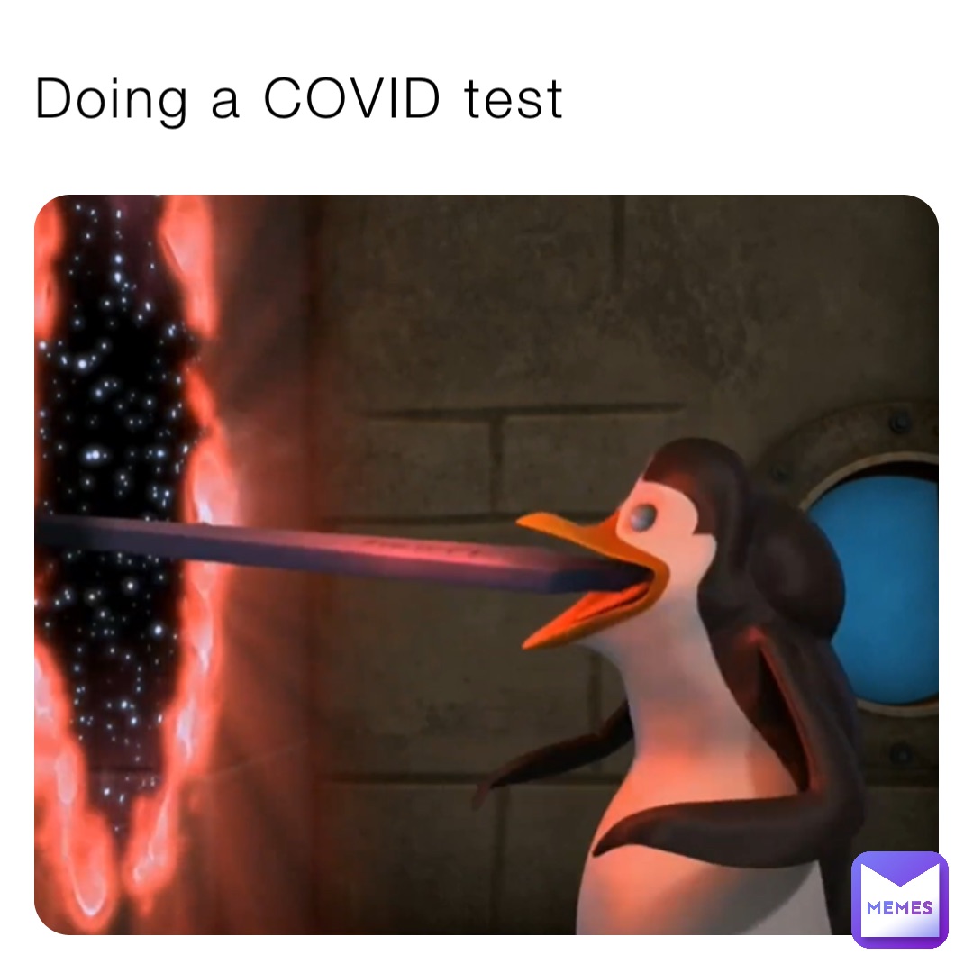 Doing a COVID test