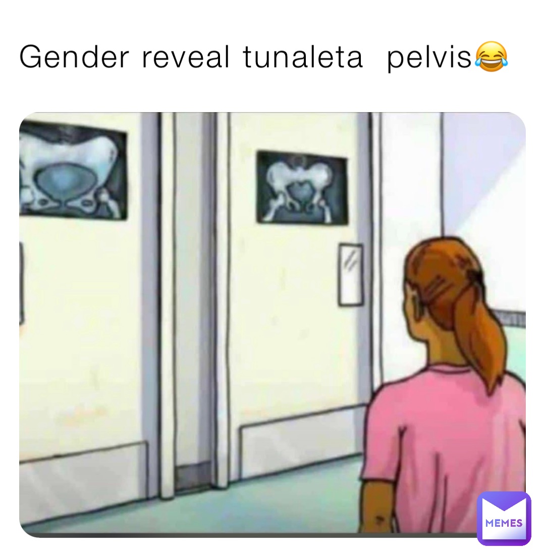 Gender reveal tunaleta  pelvis😂