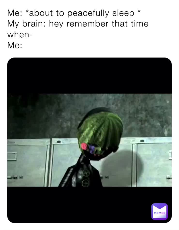 My brain will never let me sleep 🥲  #fnafmemes