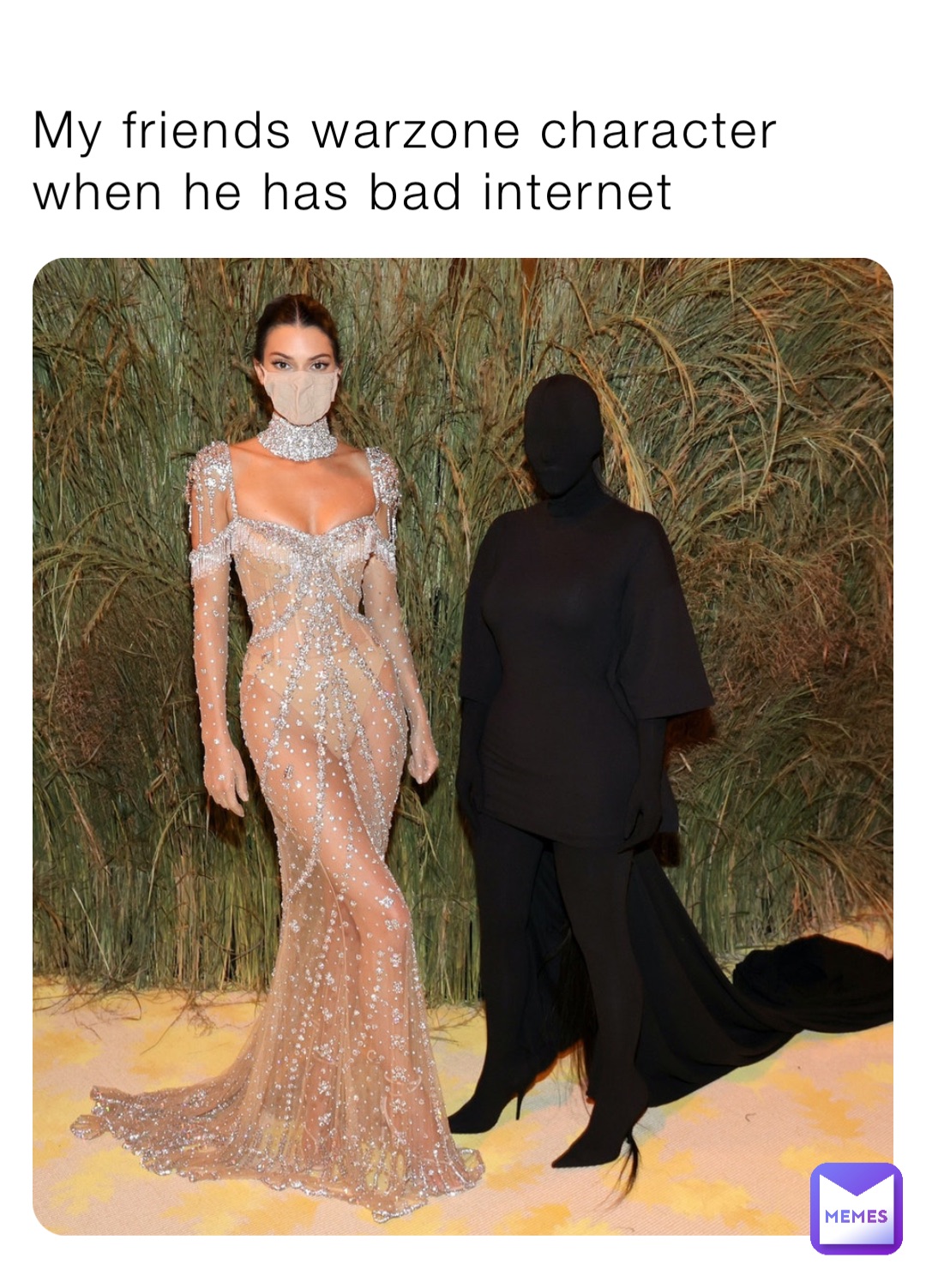 My friends warzone character when he has bad internet