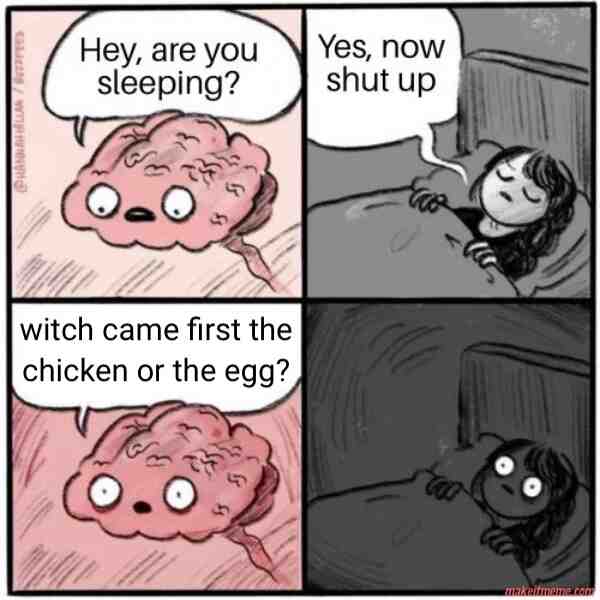 Genuinely Not A Bad Question- #brain #chicken