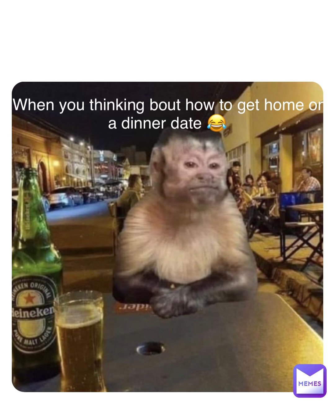 Double tap to edit When you thinking bout how to get home on a dinner date 😂