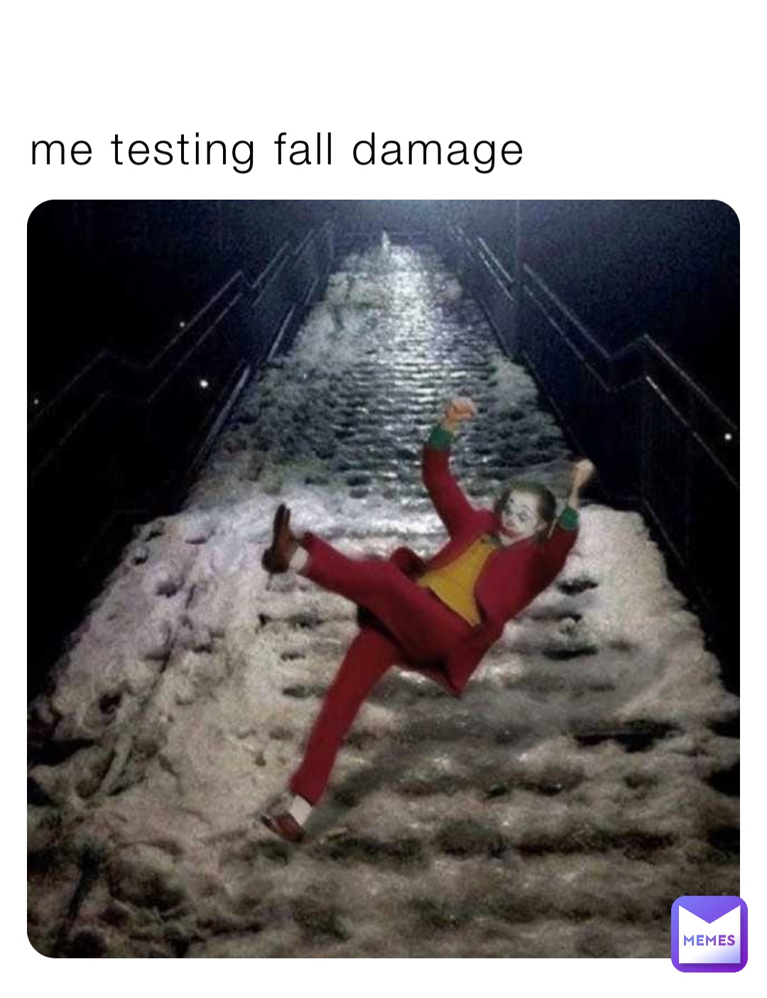 me testing fall damage