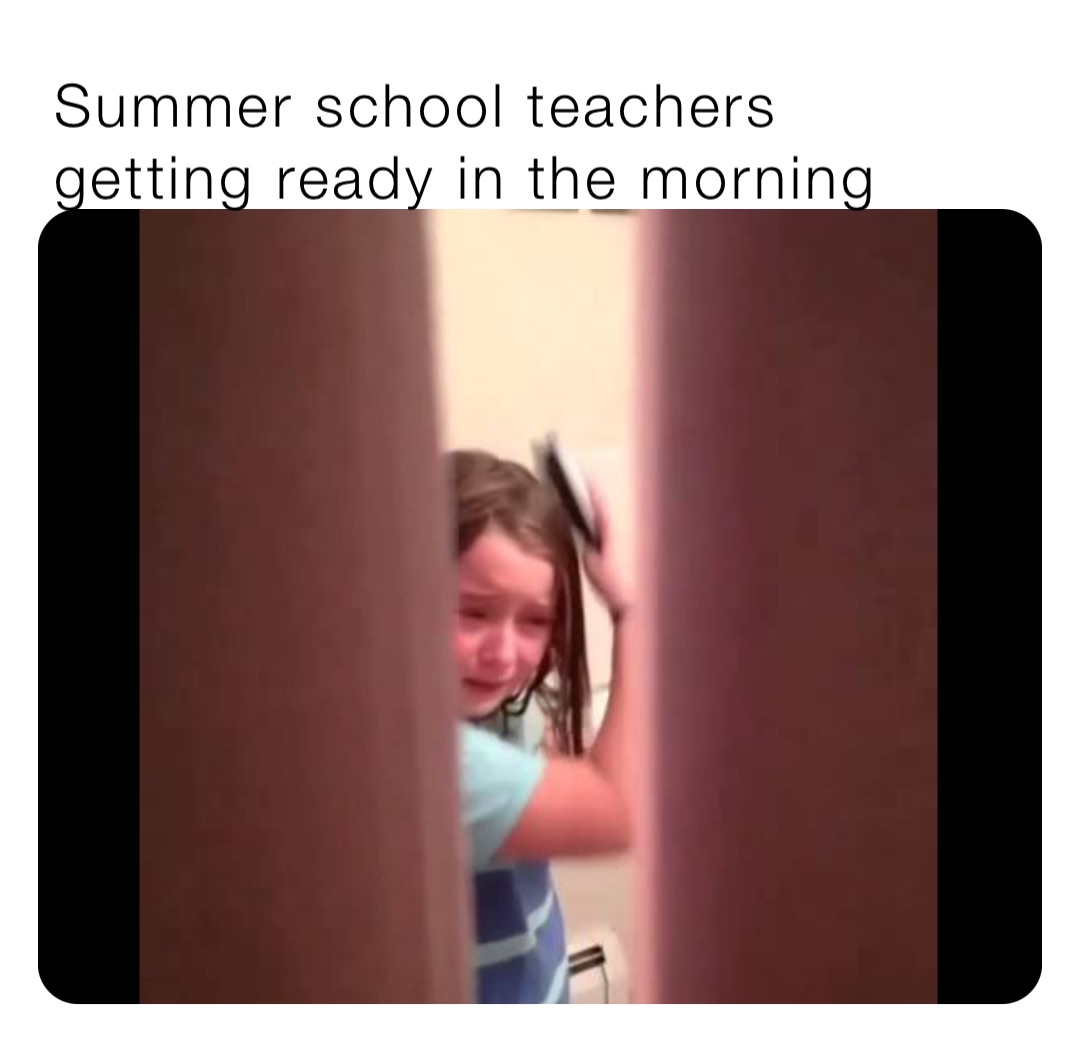 Summer school teachers getting ready in the morning