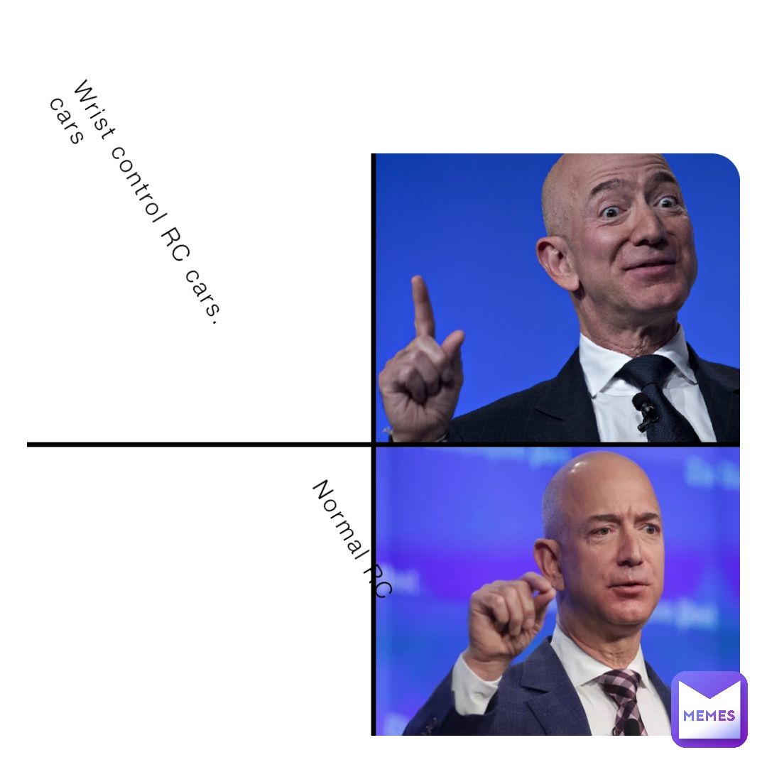 Wrist control RC cars.                    Normal RC cars