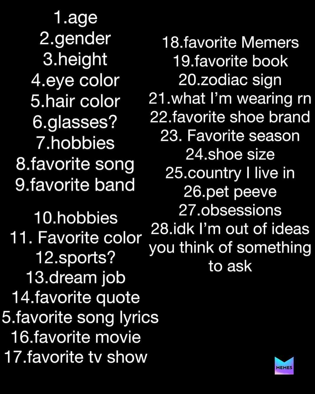 What do u want to know