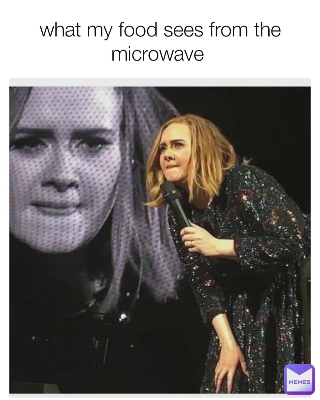 what my food sees from the microwave 
