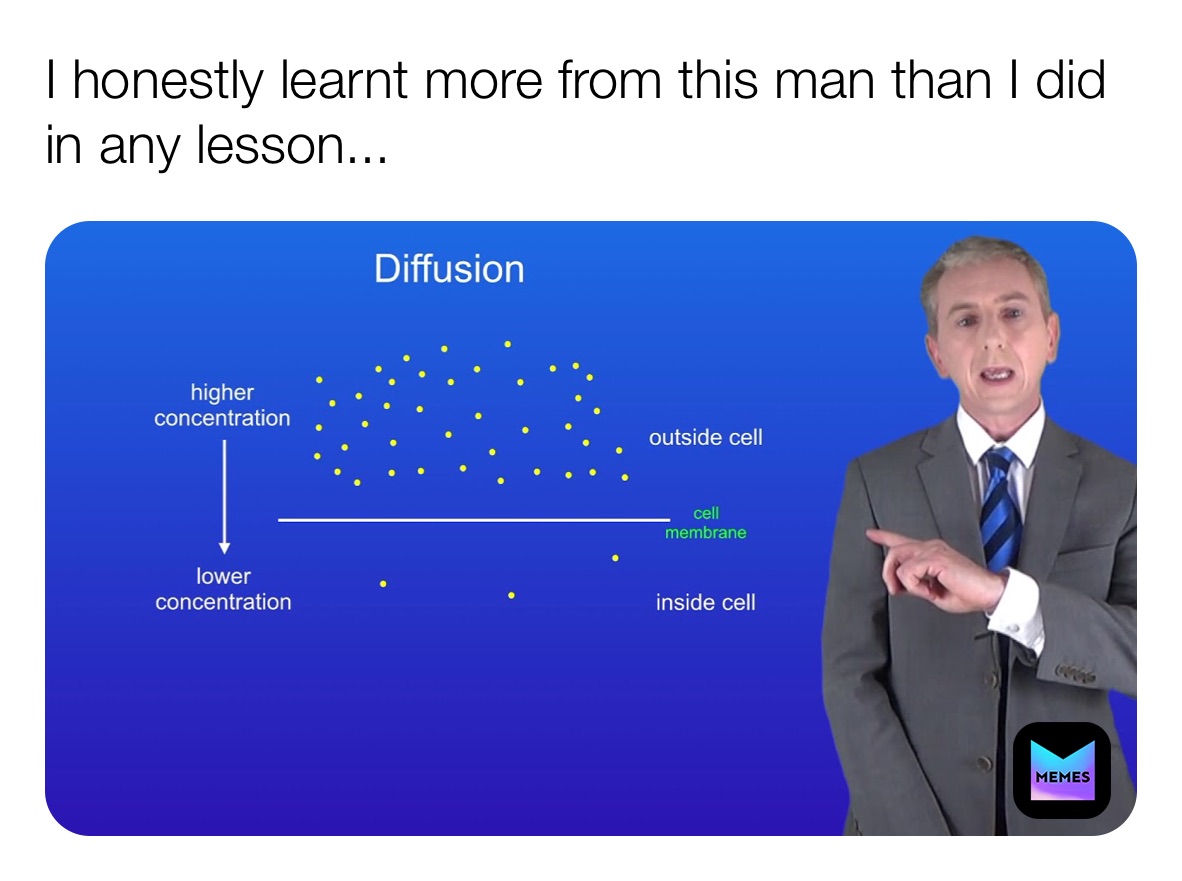 I honestly learnt more from this man than I did in any lesson...