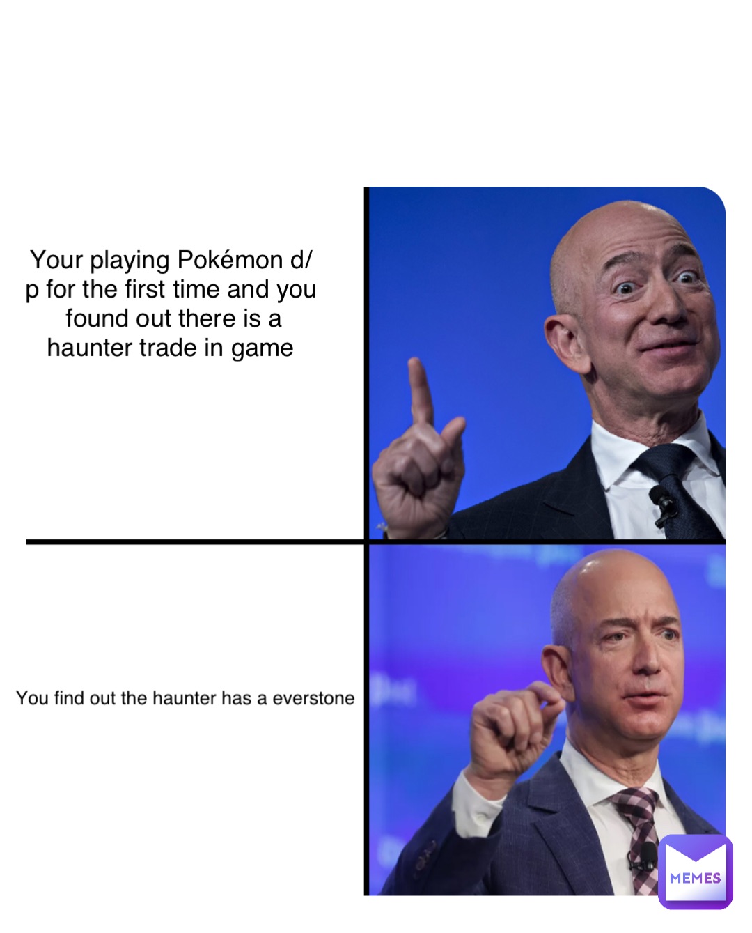 Double tap to edit Your playing Pokémon d/p for the first time and you found out there is a haunter trade in game You find out the haunter has a everstone