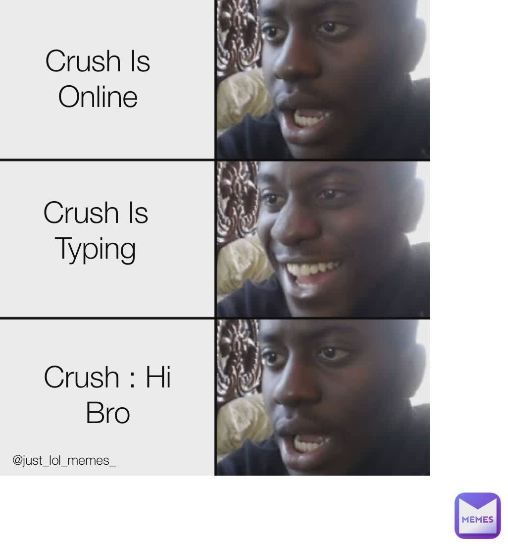 crush is online Crush : Hi Bro Crush Is Typing Crush Is Online @just_lol_memes_