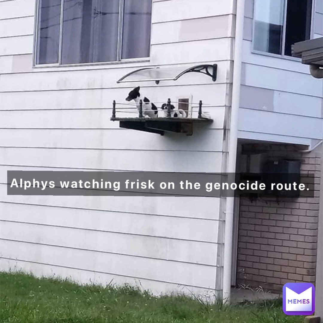Alphys watching Frisk on the genocide route.