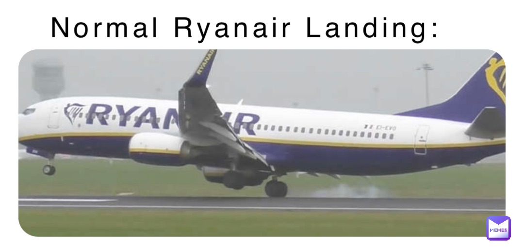 Normal Ryanair Landing: