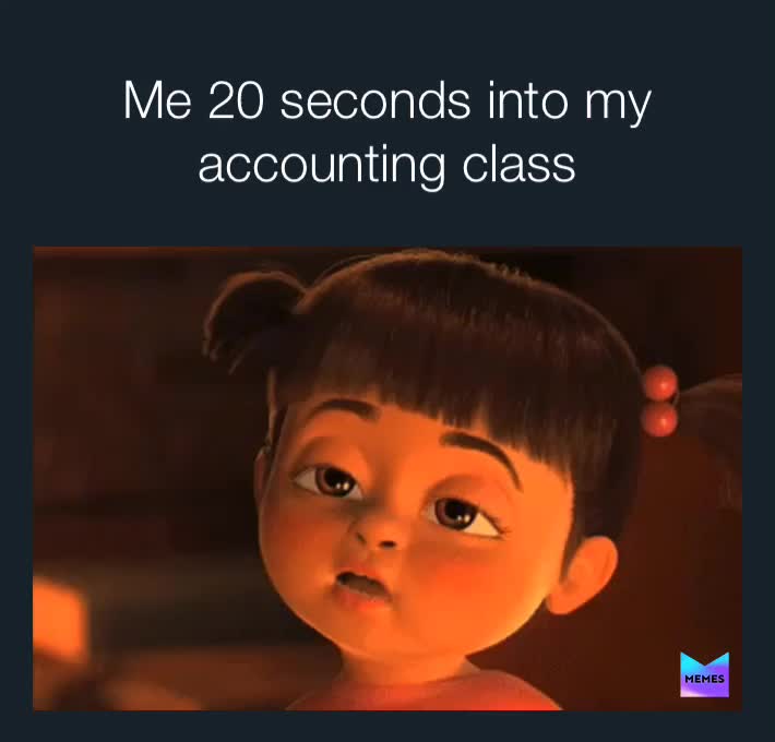 accounting class meme