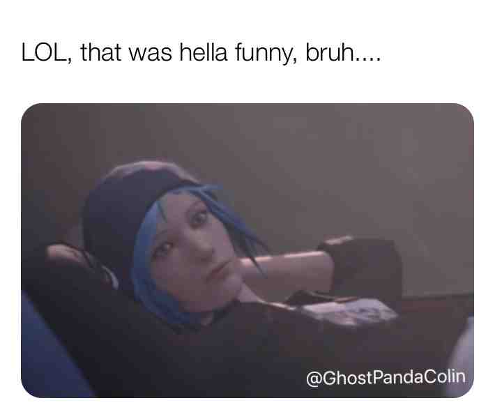 When the joke is dry.