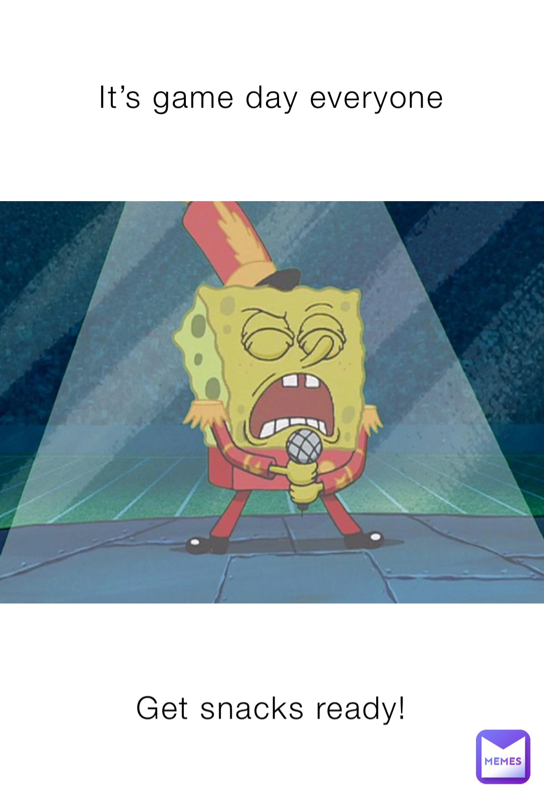 It’s game day everyone Get snacks ready!