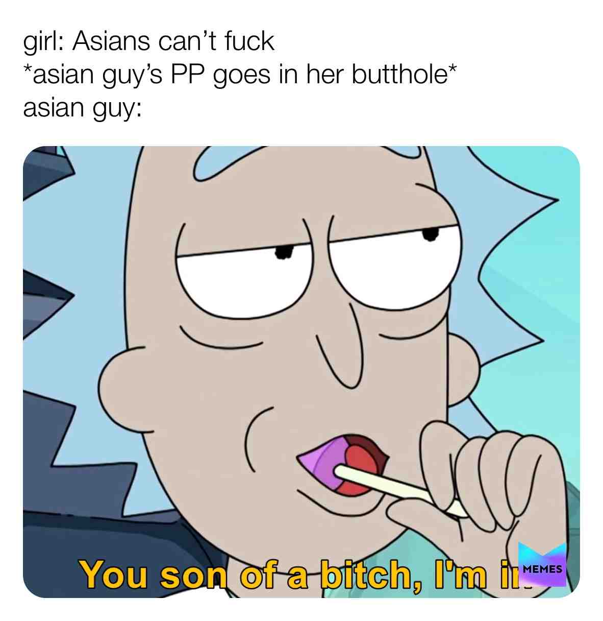Asians have PP’s too #PP #girl #sexualmemes