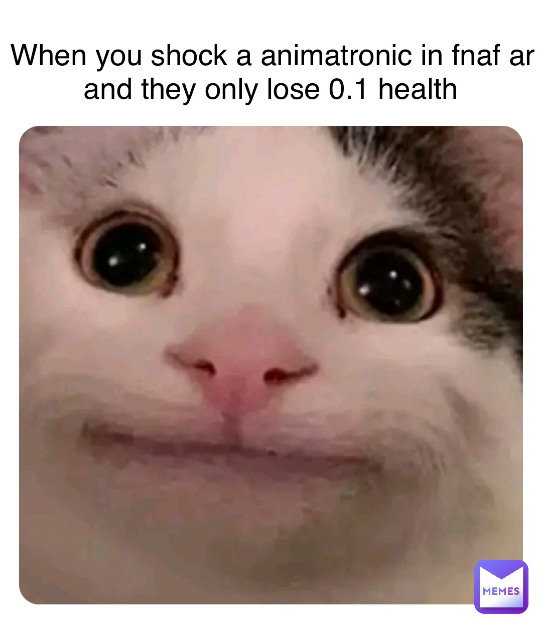 When you shock a animatronic in fnaf ar and they only lose 0.1 health