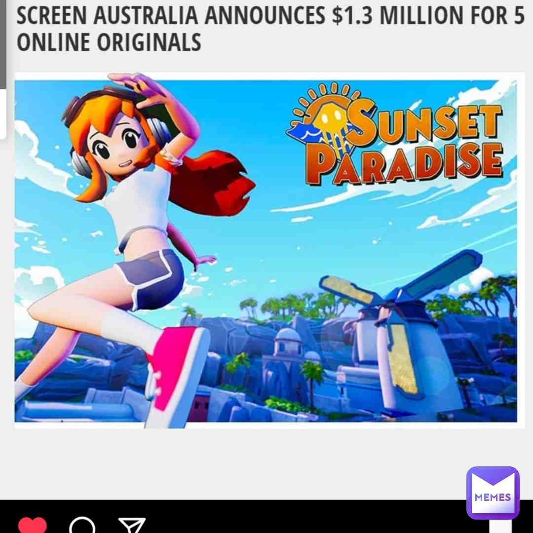 Sunset paradise is now streaming on Screen Australia #memes #smg4 #smg4memes #fans #australia #instagram #online #season1 #moneymemes